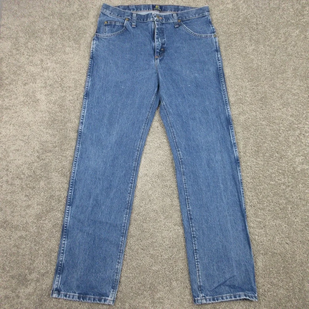 Wrangler Jeans Mens 32x32 Blue 47MWZ Cowboy Cut Regular Straight Denim Pants